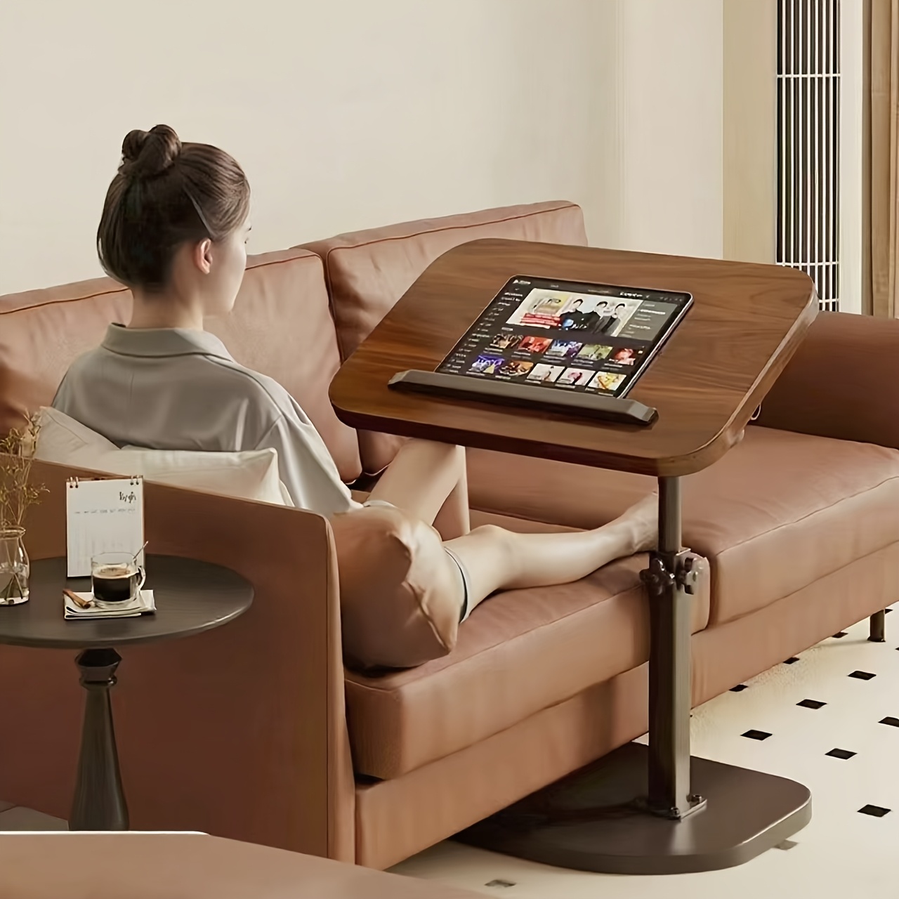 โต๊ะวางแล็ปท็อปแบบหมุนได้ทำจาก - Office Furniture บทวิจารณ์และราคา