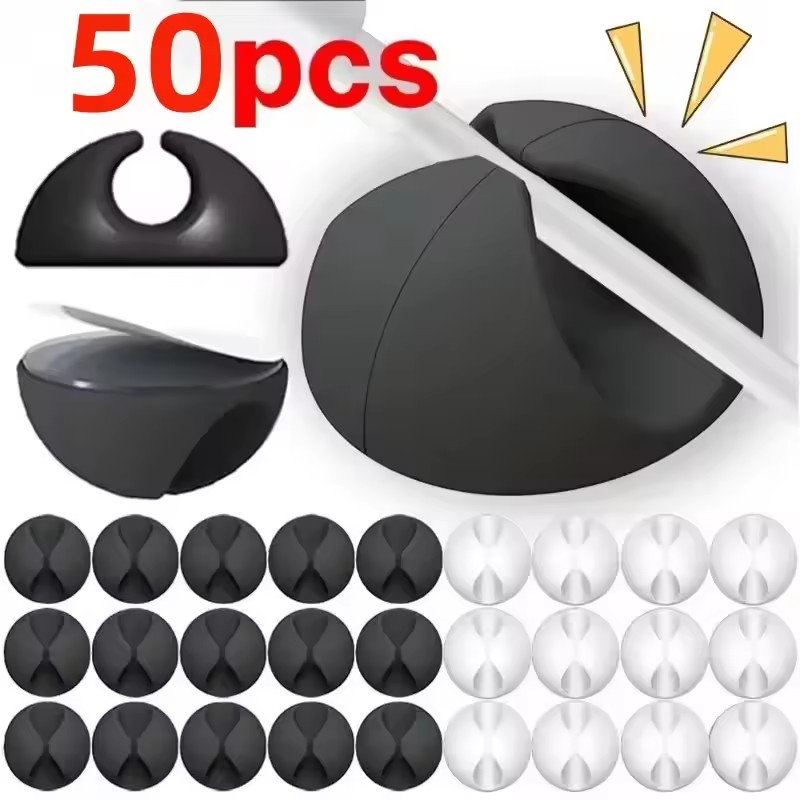 5/50 ชิ้น ที่จัดระเบียบสายเคเบ - Desk Accessories บทวิจารณ์และราคา