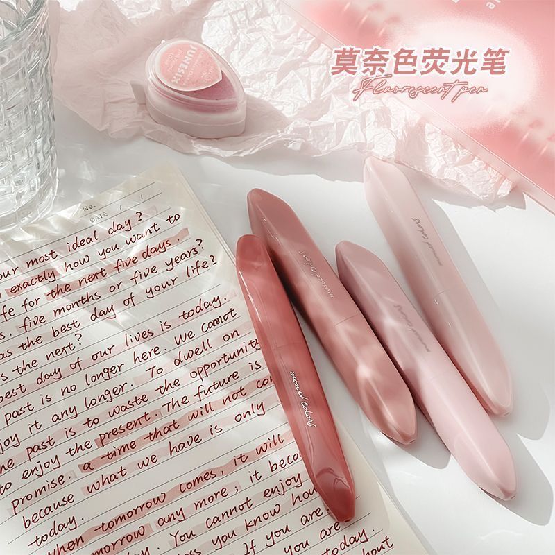 ปากกาไฮไลท์ 4 ด้าม สีพาสเทลไล่ - Pastel Highlighter Set Double Ended บทวิจารณ์และราคา