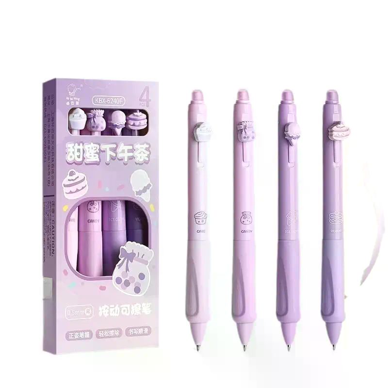 ชุดปากกาเจลลบได้ 4/6 ด้าม ขนาด - Retractable Eraser Pen Click บทวิจารณ์และราคา