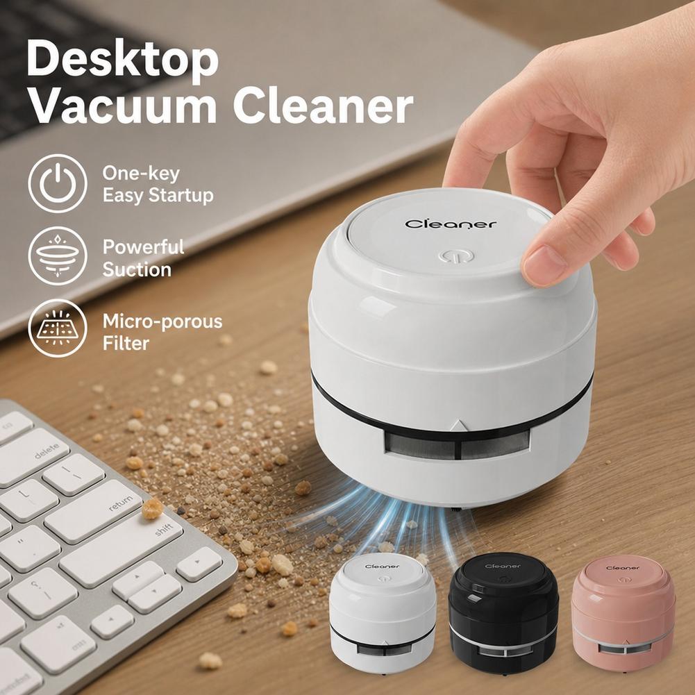 เครื่องดูดฝุ่นตั้งโต๊ะขนาดเล็ก - Mini Desktop Vacuum Cleaner For Eraser Dust บทวิจารณ์และราคา